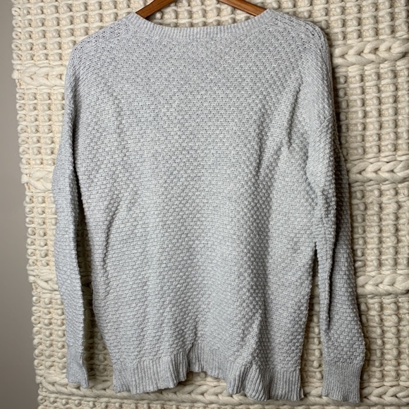 Madewell Landmark Textured Side Zip Tunic Sweater (gray) - Picture 5 of 6